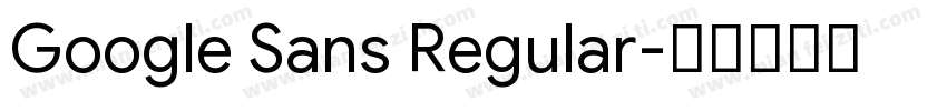 Google Sans Regular字体转换